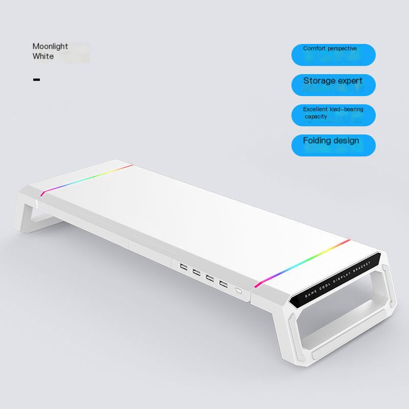 Multi-Functional Computer Monitor Stand with USB Hub