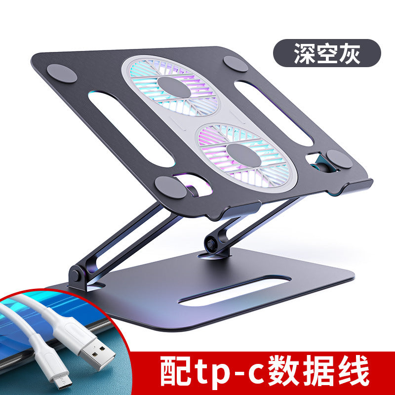 Laptop Stand with Height Adjustment and Cooling Feature
