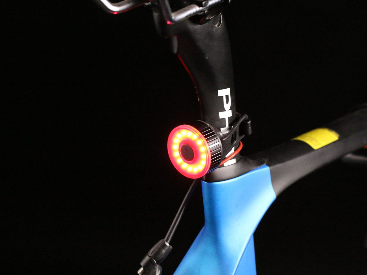 USB Rechargeable Bike Light with Phone Holder and Horn