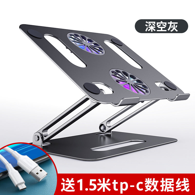 Laptop Stand with Height Adjustment and Cooling Feature