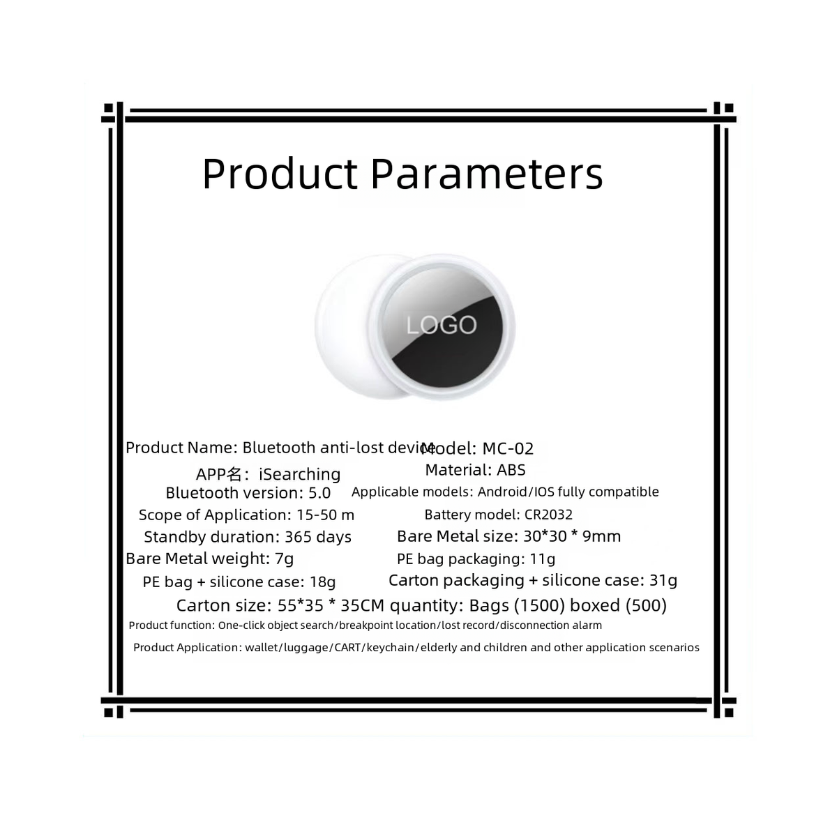 Bluetooth Tracker for Wallets and Keys (AirTag)