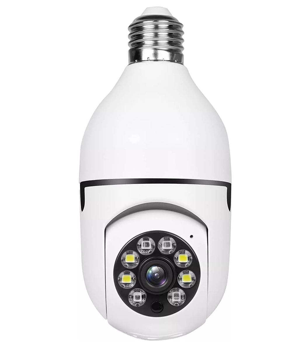 E27 Bulb Camera with 360° Indoor HD Night Vision
